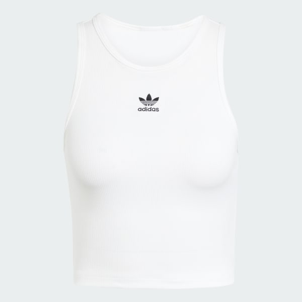 Polera sin Mangas Essentials Acanalada
