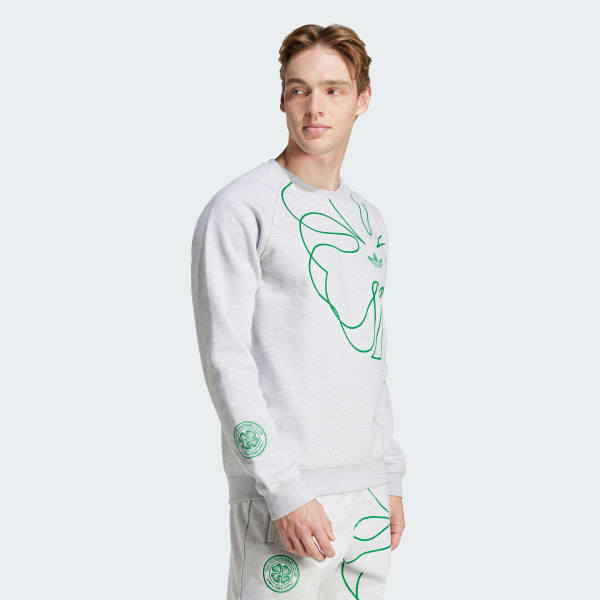 Grey Celtic FC St. Patrick's Day Crewneck Sweatshirt
