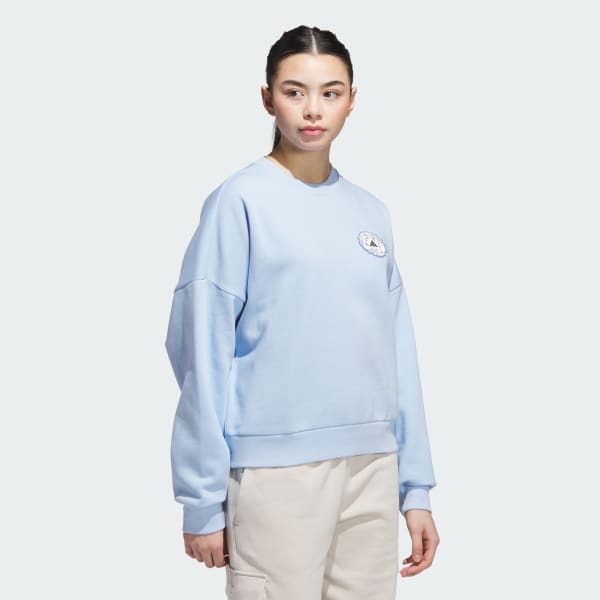 adidas Farmers Market Graphic Sweatshirt - Blue | Free Shipping