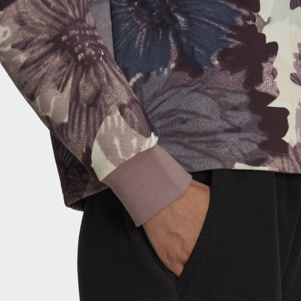 fialová Allover Print Sweatshirt SH871