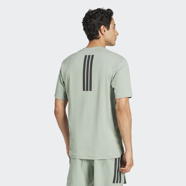 Tシャツ・カットソー adidas Power 3S Tea JI8214 adidas Power 3-Stripes Tee - Green | adidas Türkiye
