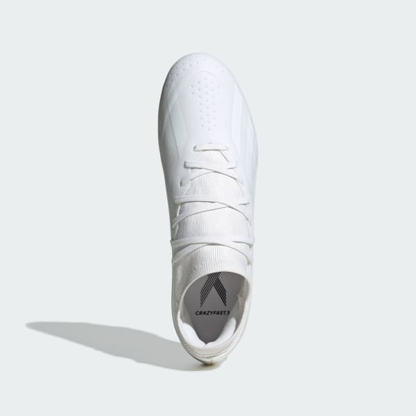 Branco Botas de Futebol X Crazyfast.3 – Piso firme