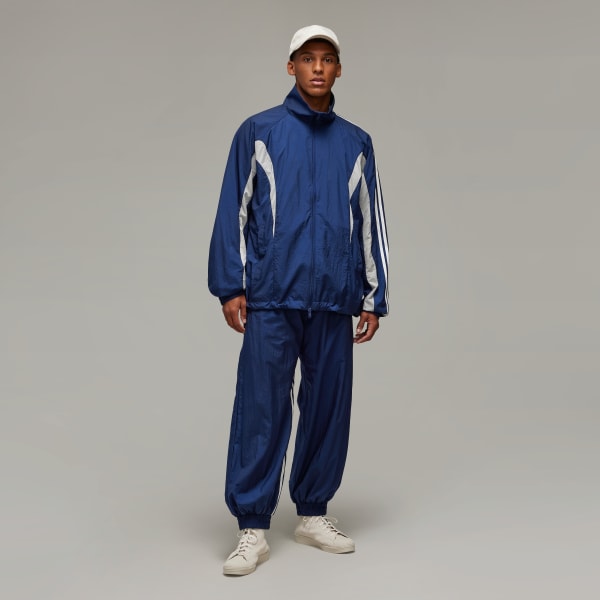Bleu Veste nylon 3 bandes Y-3
