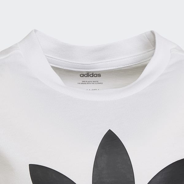 Branco Conjunto de T-shirt e Calções Adicolor RW129