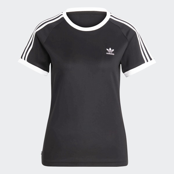 adidas Adicolor Classics Slim 3 Stripes Tee Black adidas Thailand