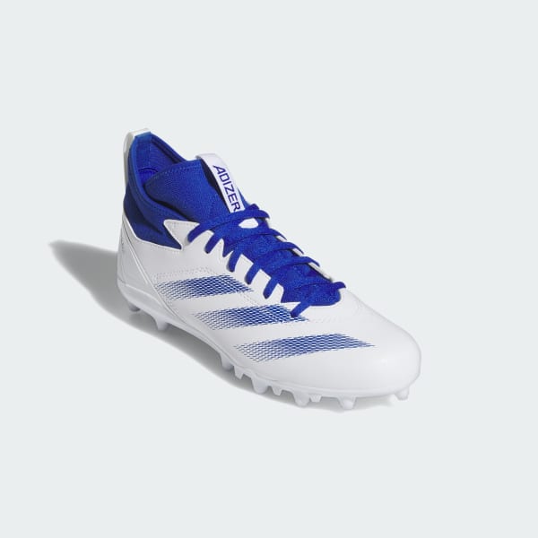 Hvit Adizero Impact.2 American Football Sko med knotter