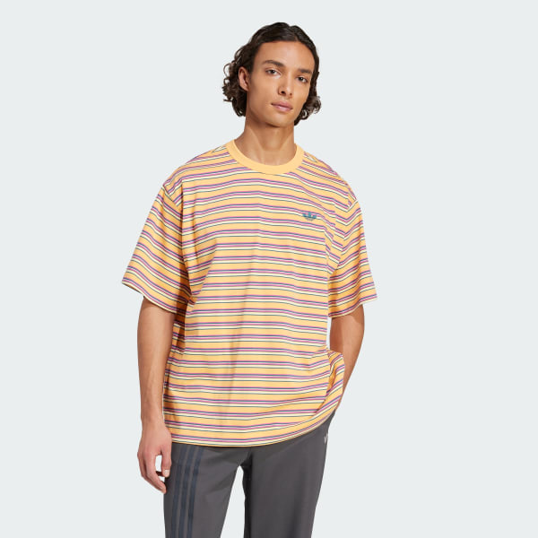 Multicolour adidas Originals Stripe Tee