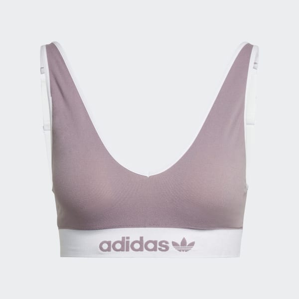 Μωβ Modern Flex Cotton Scoop Low Back Bralette