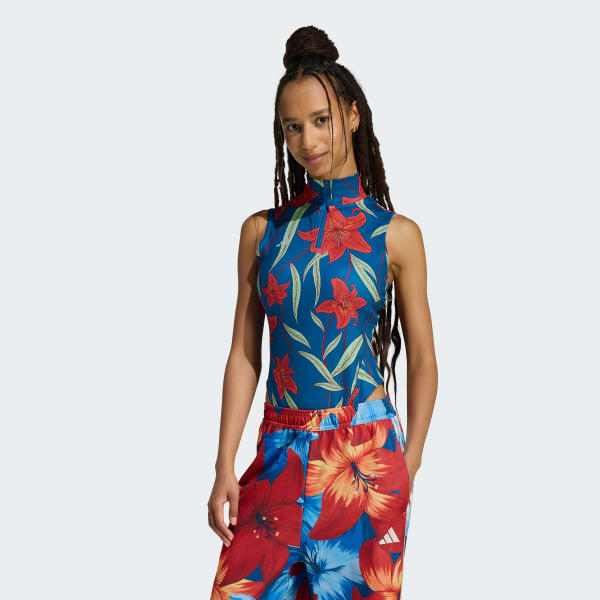 Green ADIDAS x FARM RIO BODYSUIT