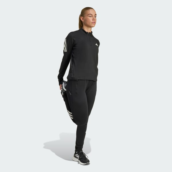 Zwart adi365 Iconic Hardloopbroek