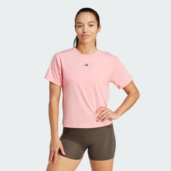 Rose T-shirt PrimeLift Back-Cutout 3-Stripes