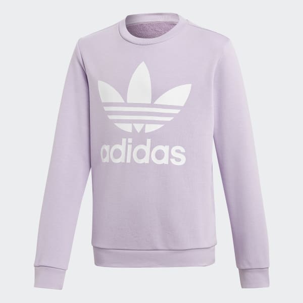 adidas trefoil hoodie purple