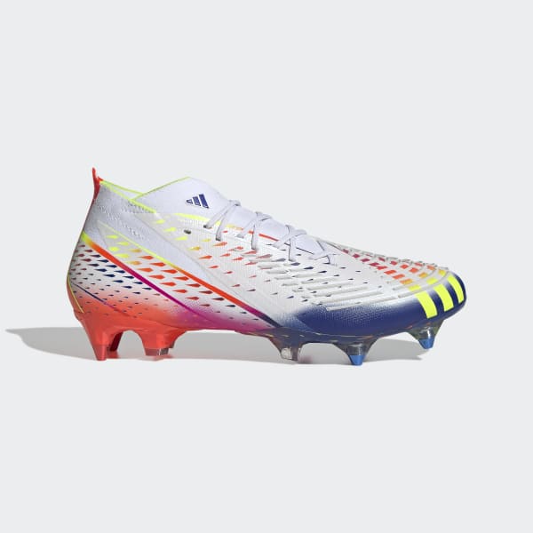 Branco Chuteira Predator Edge.1 Terreno Blando