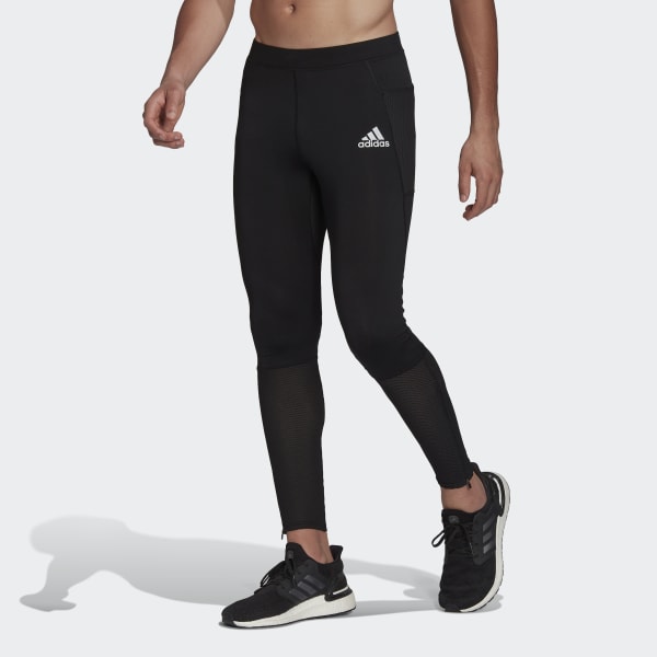 Μαύρο Run Icons 3-Bar Warm Tights