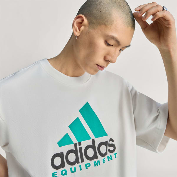 White adidas Equipment Tee