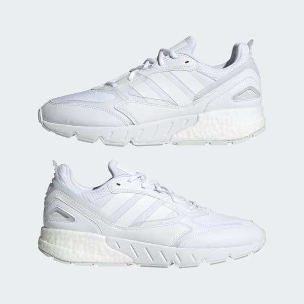 White ZX 1K Boost 2.0 Shoes