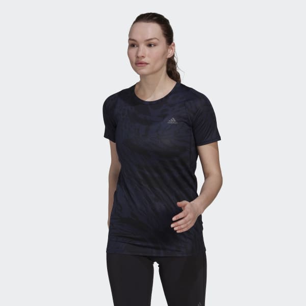 Azul T-shirt de Running Fast F5762