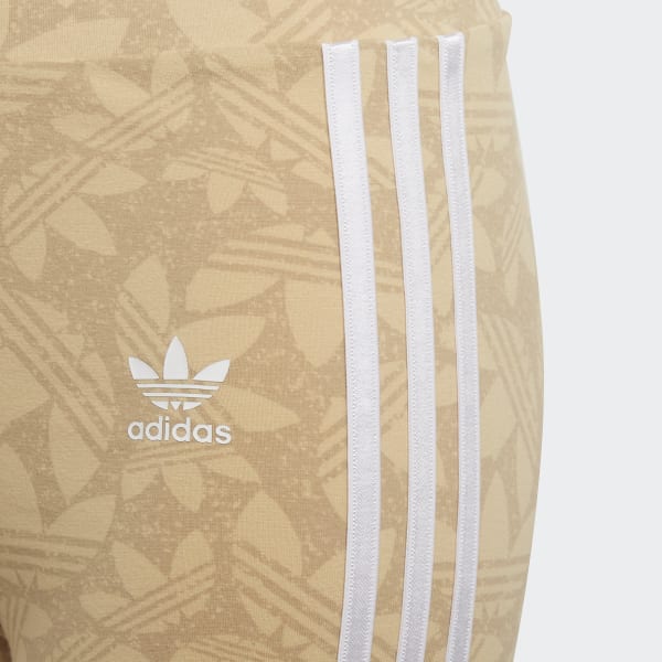 Beige Shorts de ciclismo de pretina alta