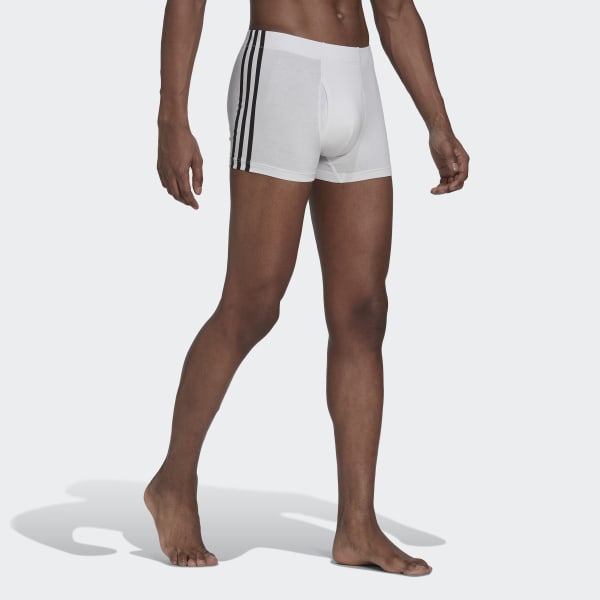 Weiss Comfort Flex Cotton 3-Streifen Boxershorts HPN17