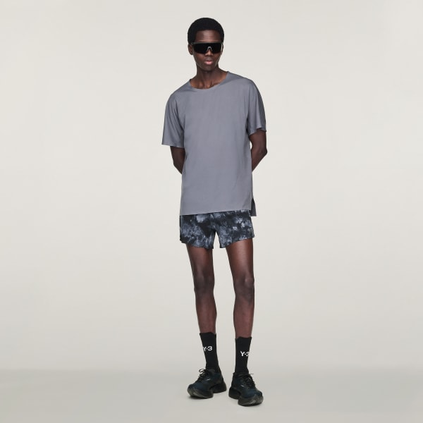 สีเทา เสื้อวิ่งแขนสั้น Y-3