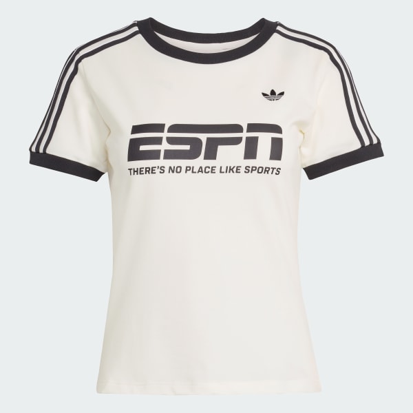 White COTTON CALI TEE WITH SPONSOR