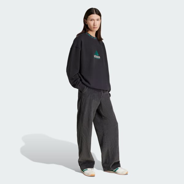 Black EQT Wash Crewneck Sweatshirt