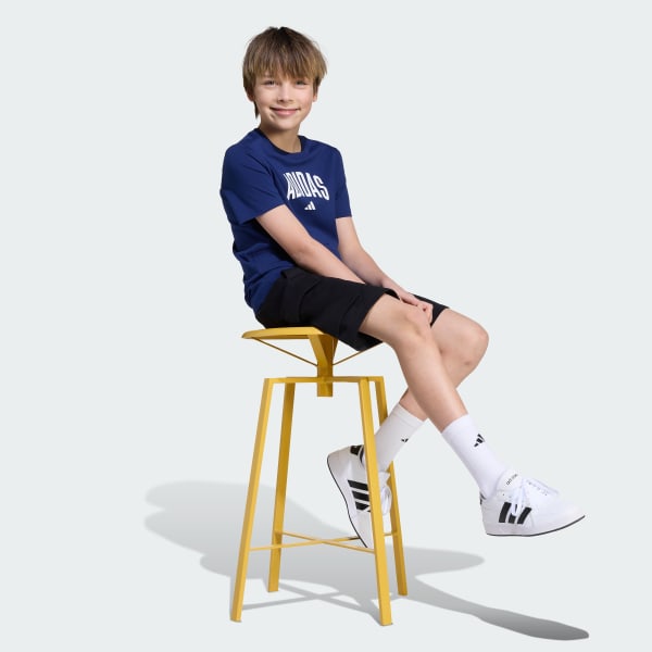 Azul Playera Graphic Collegiate para Niños