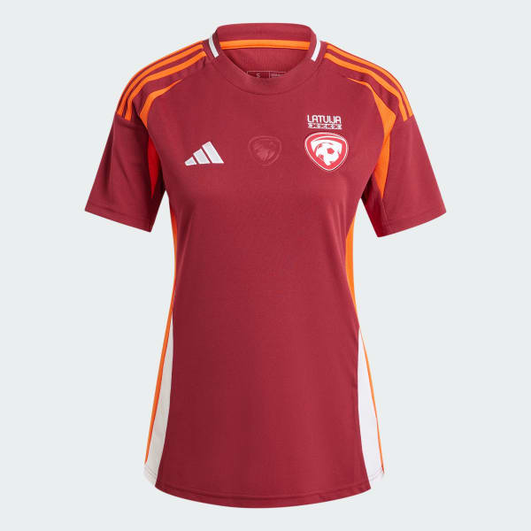 Burgundy Latvia 24 Home Jersey