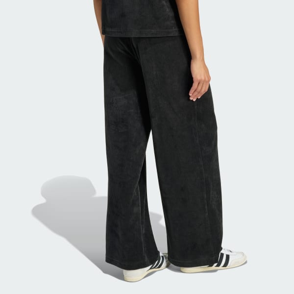 Black ESSENTIALS CHENILE TRACK PANTS