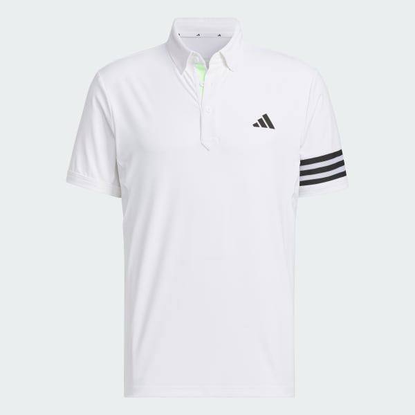 สีขาว เสื้อโปโลแขนสั้น AEROREADY 3-Stripes