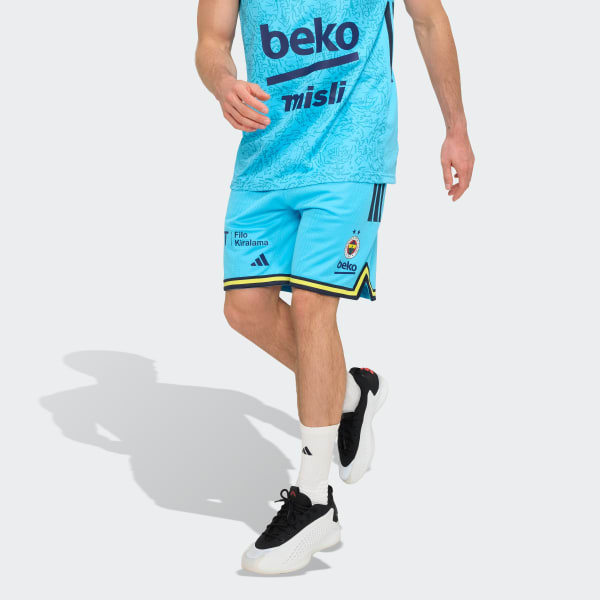 Blue Fenerbahçe Basketball Turquoise Men Third Shorts