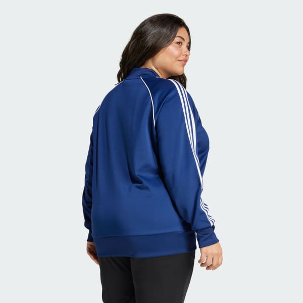 adidas Adicolor Classics SST Track Jacket Plus Size Blue Free Shipping with adiClub adidas US