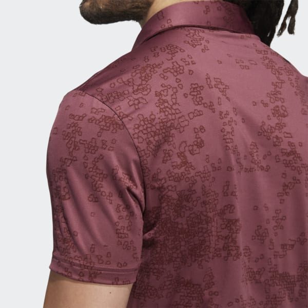Weinrot Jacquard Poloshirt HG571