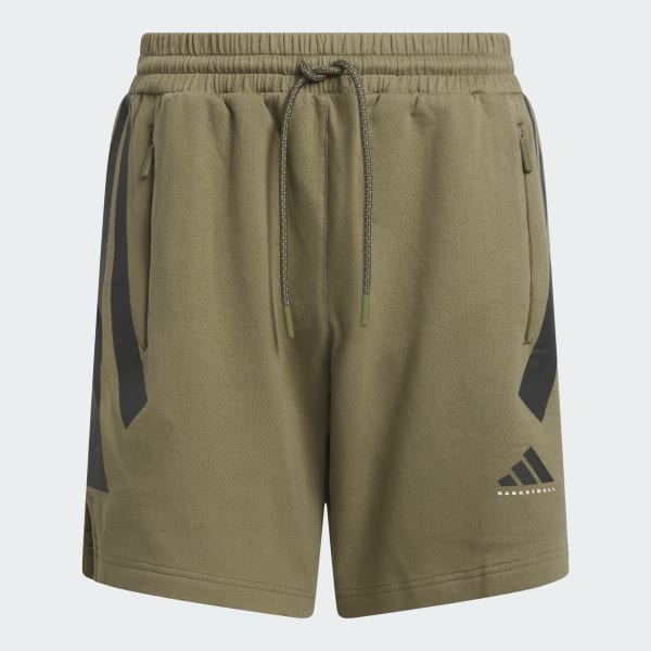 Green adidas Basketball Spacer Shorts (Gender Neutral)