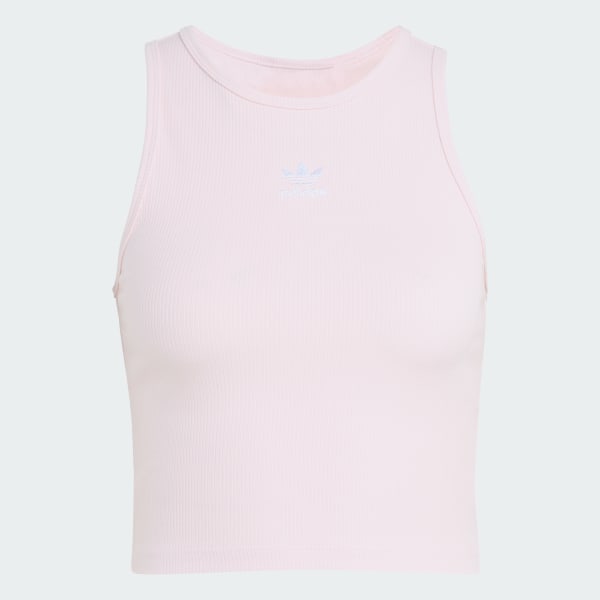 Rozowy Koszulka Essentials Ribbed Tank