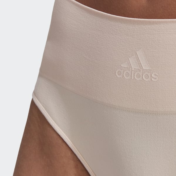 Buy Adidas Wide Side Logo Thong Set - Black And Lucid Pink At 30% Off