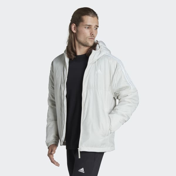 Beige Essentials Insulated Hooded Jakke IZG09