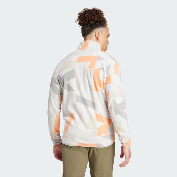 Grey Terrex Multi Printed Full-Zip Fleece Jacket