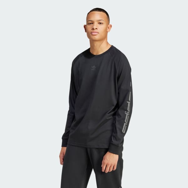 Μαύρο Graphic Long Sleeve Tee