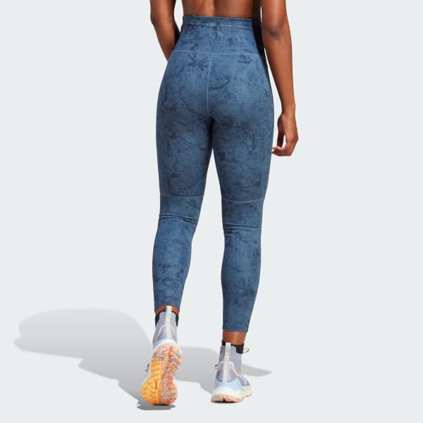 adidas - Multi Leggings Blue | TERREX adidas US Hiking Print Women\'s | Allover