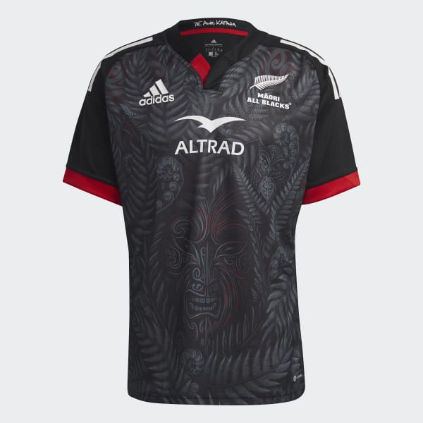 Czerń Maori All Blacks Rugby Replica Home Jersey CO507