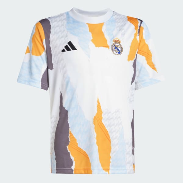 adidas Real Madrid 24/25 Pre-Match Jersey Kids - White adidas Real Madrid 24/25 Pre-Match Jersey Kids - White