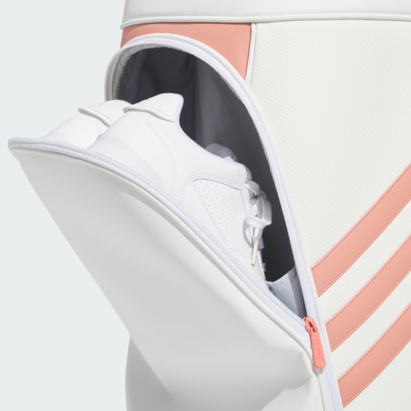 White 3-Stripes Polyurethane Golf Bag