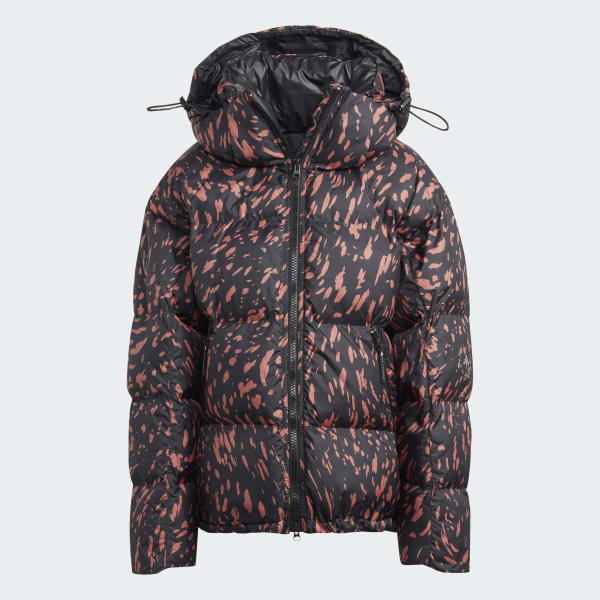 Brun adidas by Stella McCartney Mid-Length Printed Winter jakke