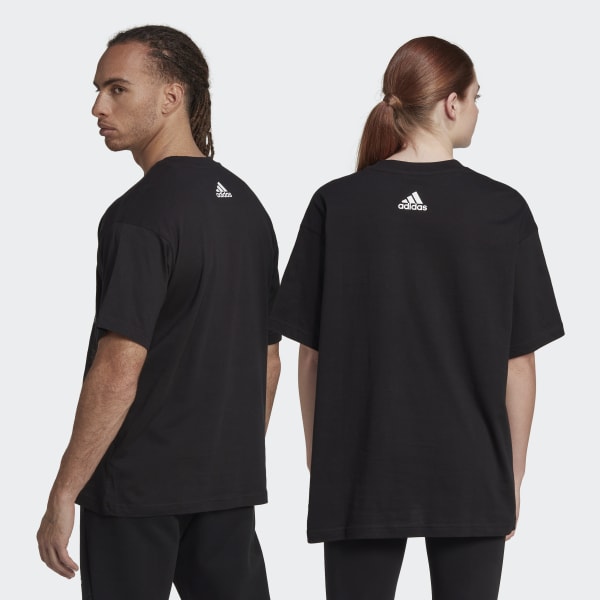 Zwart Essentials Brandlove Single Jersey T-shirt (Uniseks) CO358