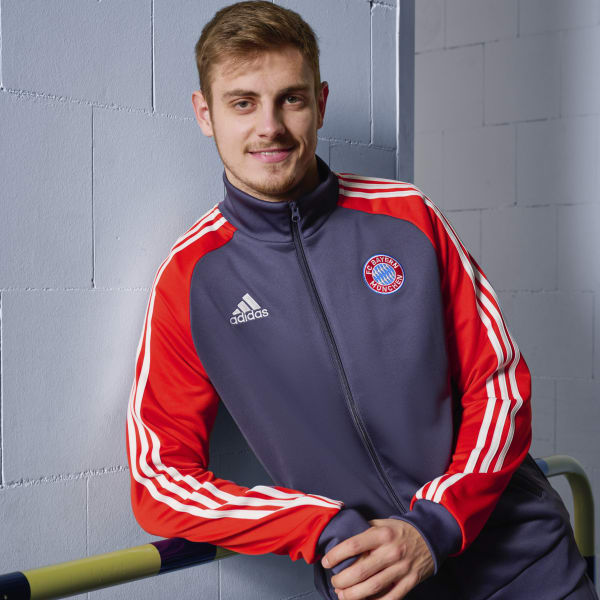 modrá Sportovní bunda FC Bayern DNA