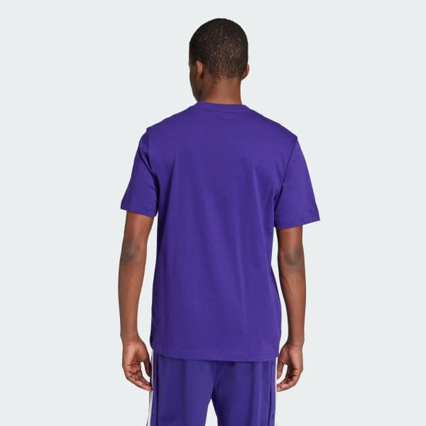 สีม่วง เสื้อยืด Adicolor Trefoil