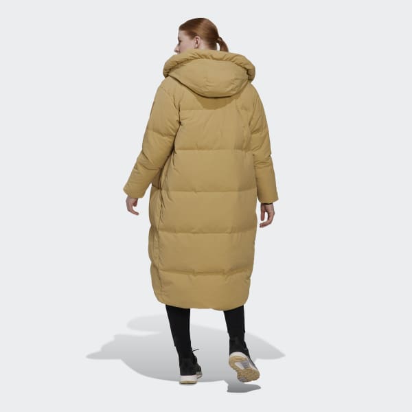 Beige Big Baffle Down Coat
