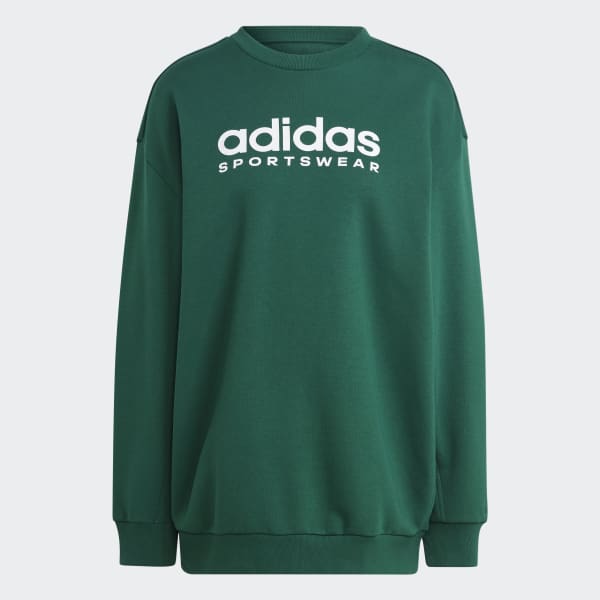 adidas ALL SZN Fleece Graphic Sweatshirt - Green | adidas