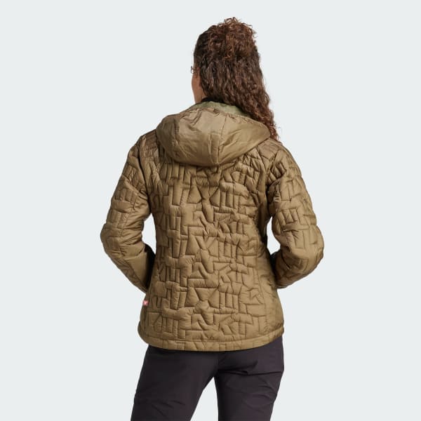 Vert Veste à capuche isolante Terrex Xperior PrimaLoft Loose Fill